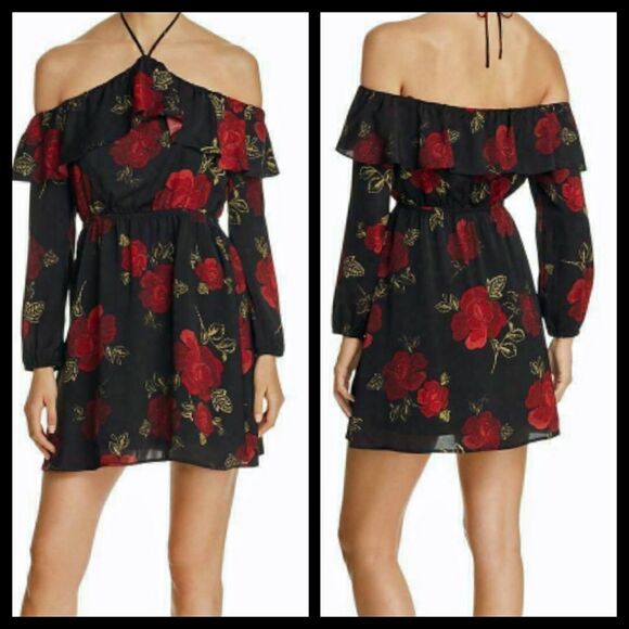 Cupcakes and Cashmere Cold Shoulder Dress Medium - Picture 1 of 4